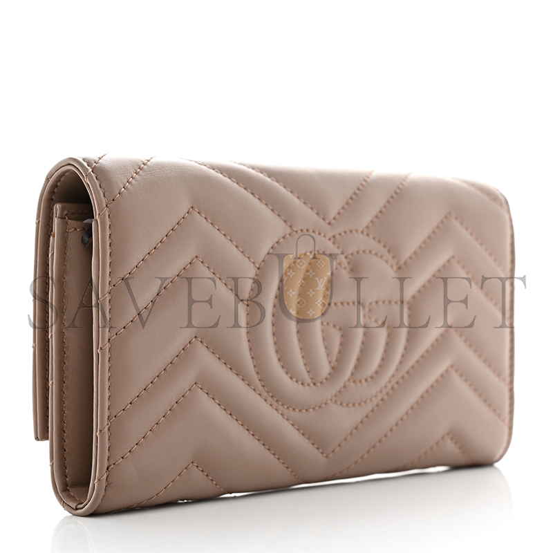 Gvc*1 gg marmont continental wallet 443436 (19*10.5*3cm)